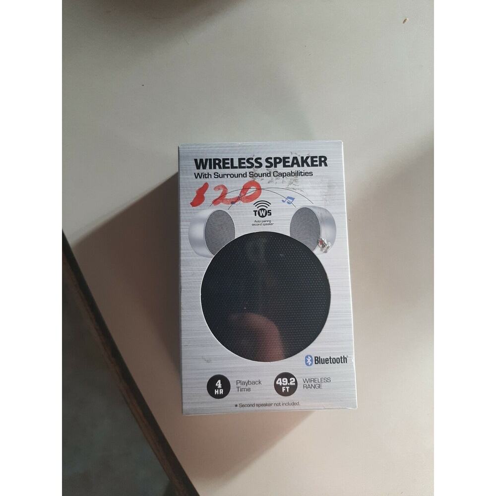 Wireless Speaker With Surround Sound Capabilities Bluetooth (BLACK)